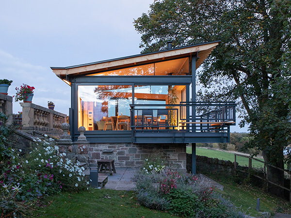 Garden Room Pavilion Featuring Sunflex Aluminium Glazing Header Inner 2