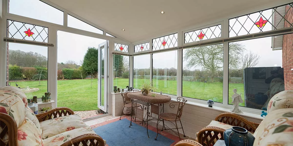 Internal View Of Conservatory Transformation With Garden View